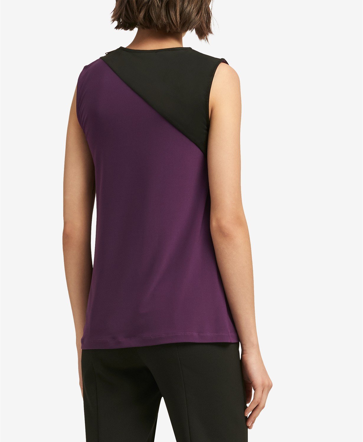 Dkny Colorblocked Zipper-Trim Shell - TopLine Fashion Lounge