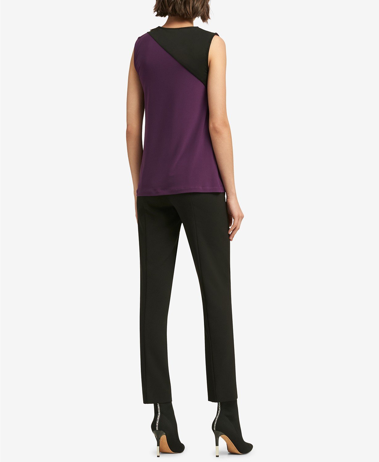 Dkny Colorblocked Zipper-Trim Shell - TopLine Fashion Lounge