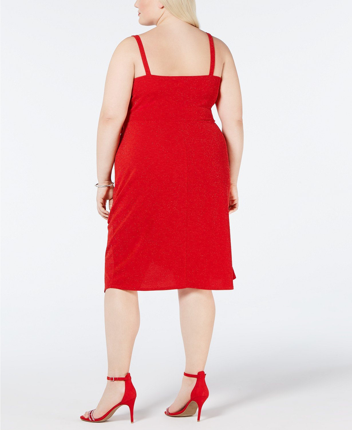 Love Squared Plus Size Asymmetrical-Ruffle Midi Dress - TopLine Fashion Lounge