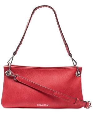 Calvin Klein Women's Raya Faux Leather Convertible Demi Handbag - TopLine Fashion Lounge