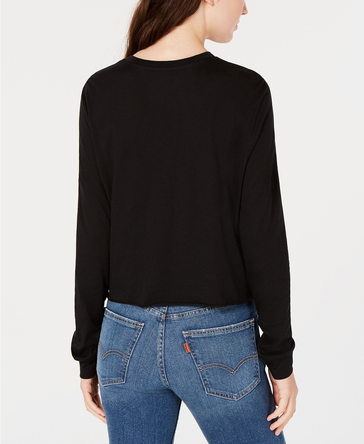 Carbon Copy Embroidered Heart Top Black L - 