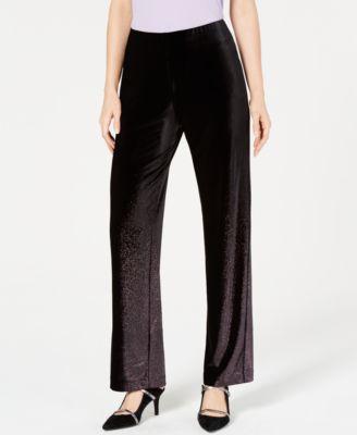 Alfani Velvet Pull-On Pants - TopLine Fashion Lounge