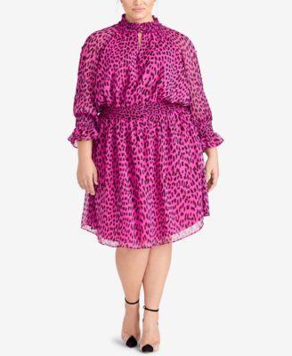 Rachel Rachel Roy Plus Size Women's Lucky Leopard Dress - TopLine Fashion Lounge