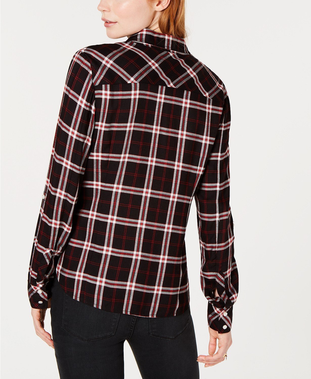 Tommy Hilfiger Plaid Button-Up Shirt - TopLine Fashion Lounge