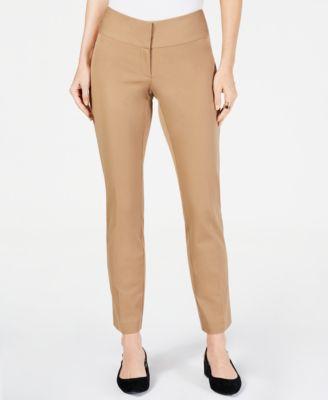 ALFANI Womens Beige Slim Pants Size: 14 - TopLine Fashion Lounge