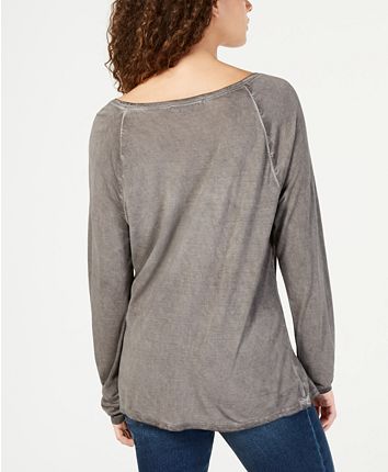I.N.C. Sequin Star Long-Sleeve T-Shirt