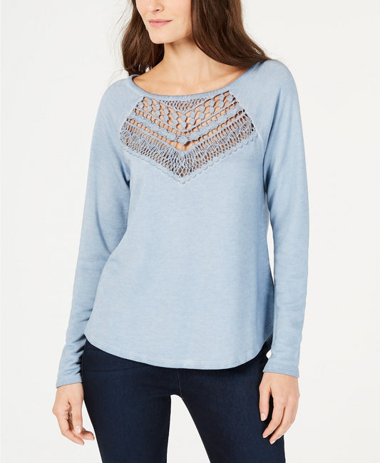 I.n.c. Lace-Trim Sweatshirt - TopLine Fashion Lounge