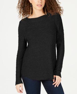 INC Womens Shine Metallic Boat Neck Pullover Sweater - TopLine Fashion Lounge