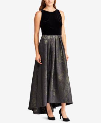 Lauren Ralph Lauren Metallic Jacquard Ball Gown - TopLine Fashion Lounge