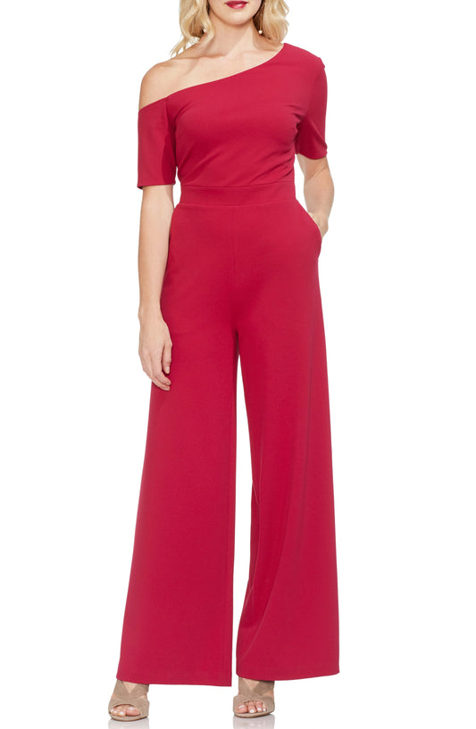 VINCE CAMUTO One-Shoulder Ponte Jumpsuit