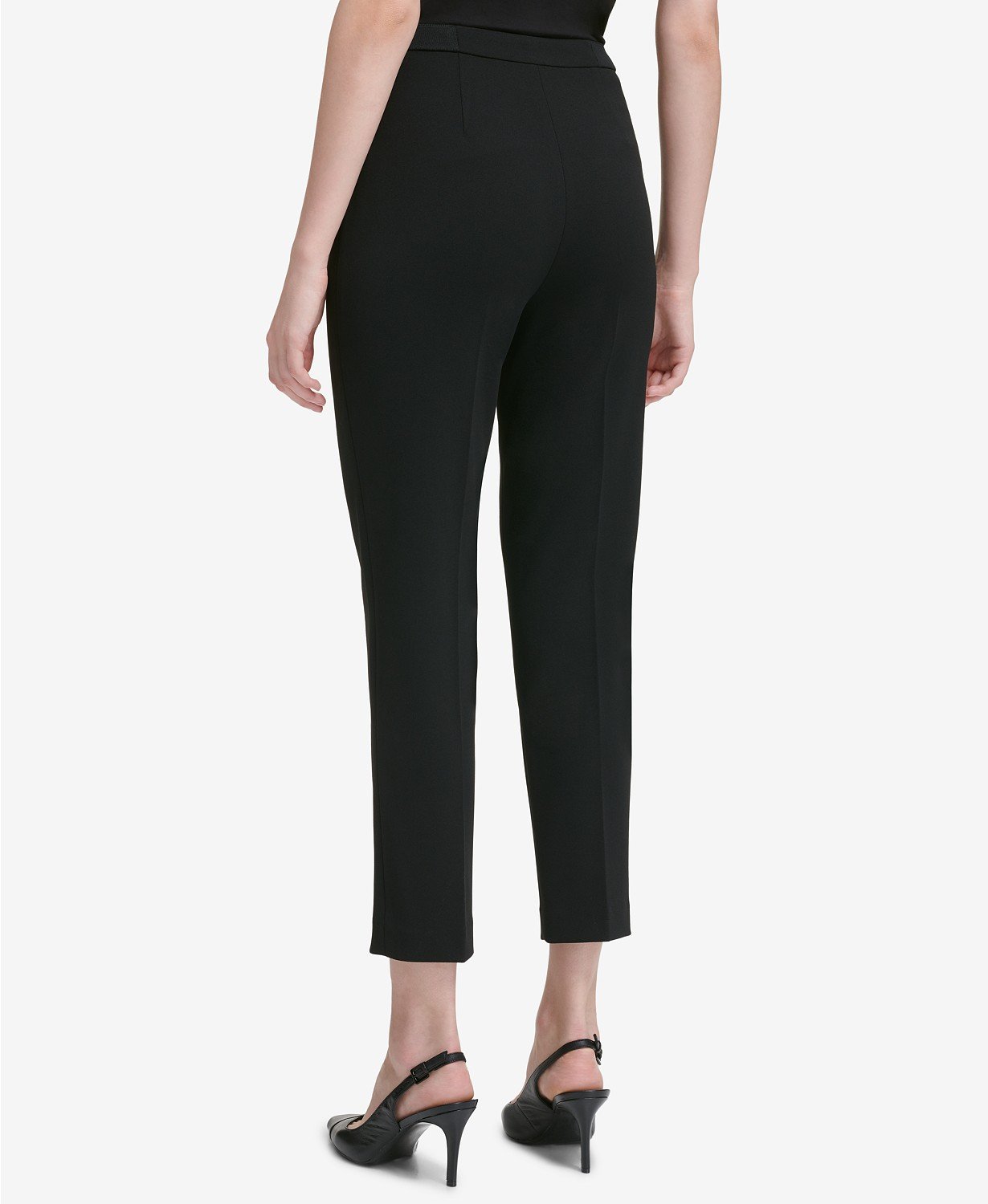 Calvin Klein Womens Split-Hem Casual Trouser Pants - TopLine Fashion Lounge