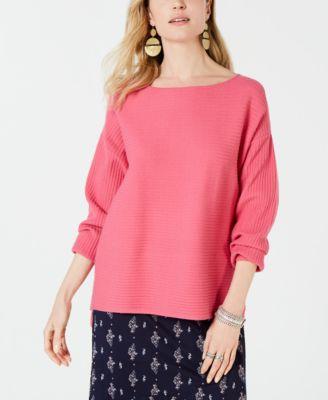 Style Co Ribbed Boatneck Sweater Creat Mint Ice M - 