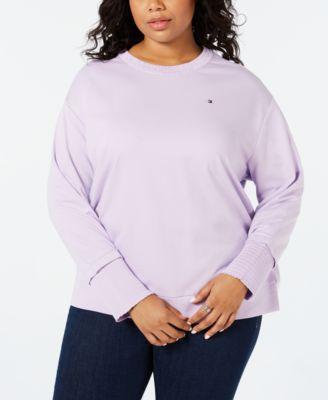 SMOCKED TRIM SWEATSHIRT - TopLine Fashion Lounge