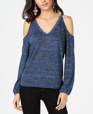 I.n.c. V-Neck Cold-Shoulder Top - TopLine Fashion Lounge