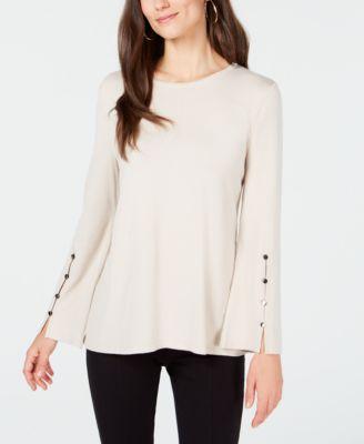 Alfani Hardware-Sleeve Top - TopLine Fashion Lounge