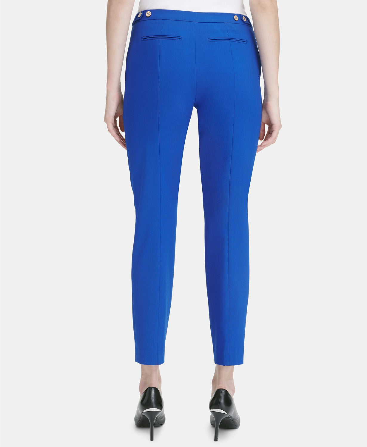 Calvin Klein Petite Straight-Leg Ankle Pants
