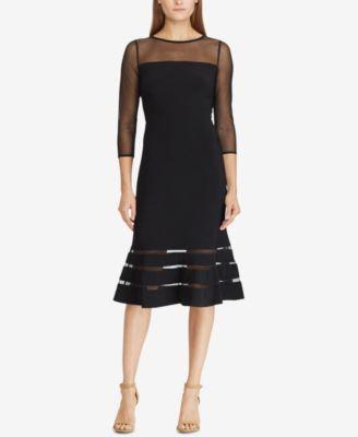 RALPH LAUREN Womens Black Illusion Jersey - TopLine Fashion Lounge