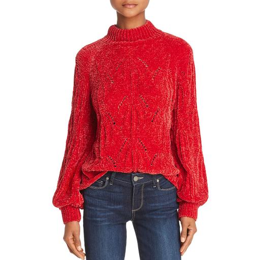Lost and Wander Starlight Mock-Neck Chenille Sweater