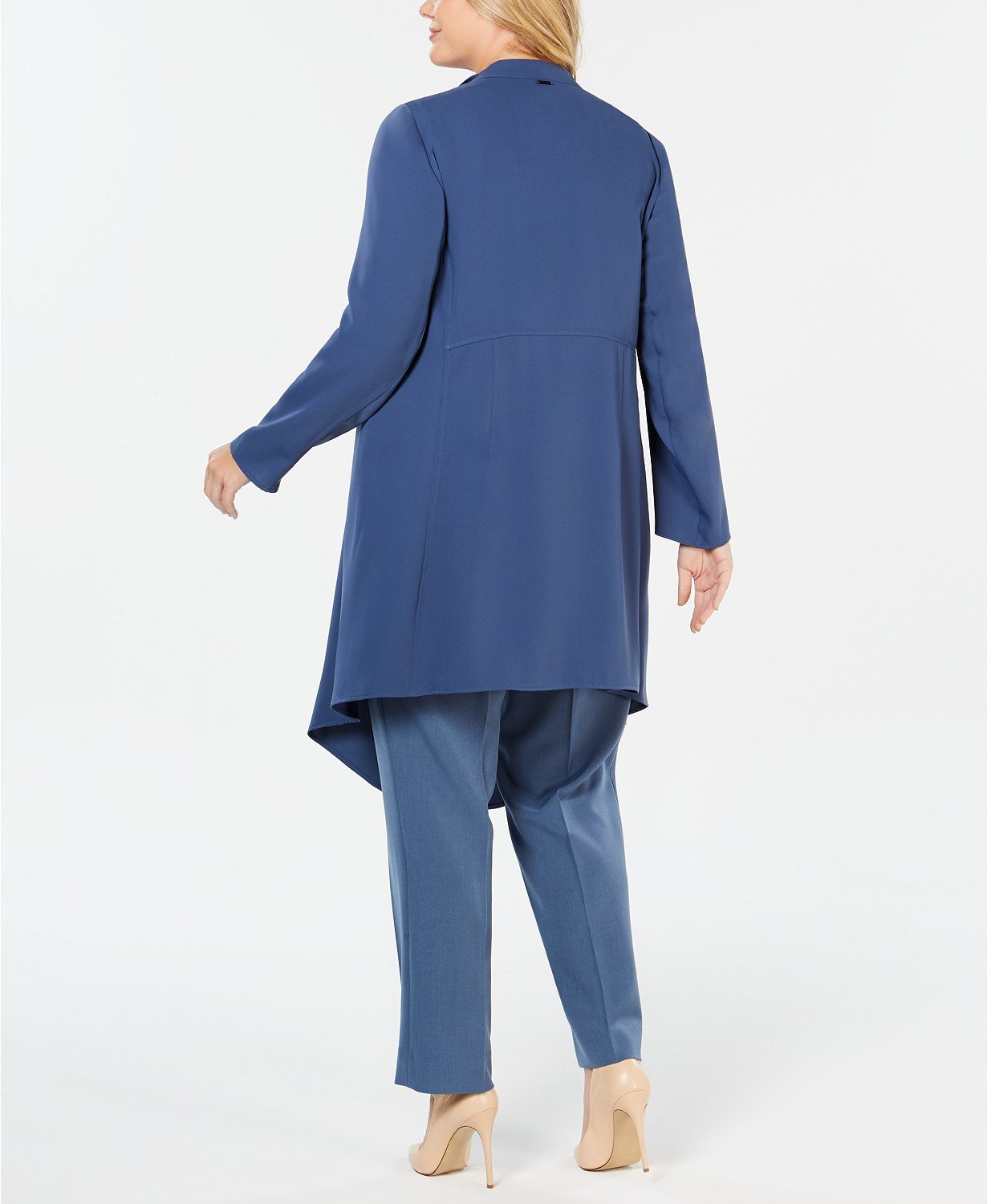 Anne Klein Plus Size Draped Open-Front Jacket - TopLine Fashion Lounge