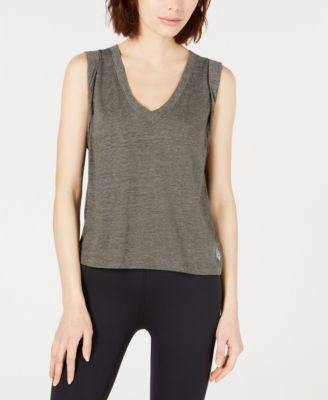 Free People Juniors V-Neck Active Tank To Army XS - 