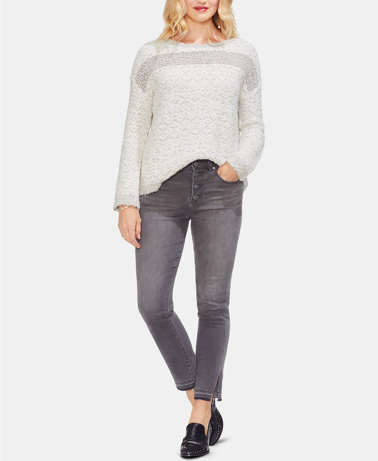 Vince Camuto Womens Long Sleeve Pullover Sweater - Large - TopLine Fashion Lounge