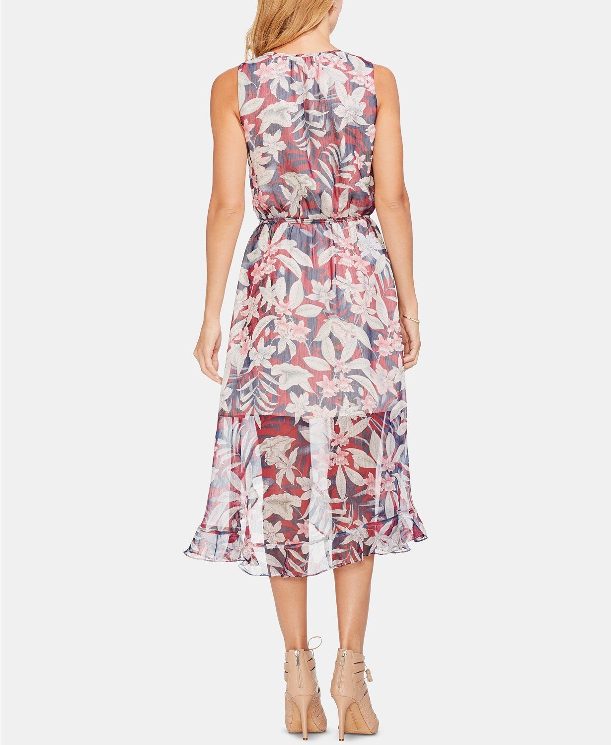 Vince Camuto Tropical-Print High-Low Dress - TopLine Fashion Lounge