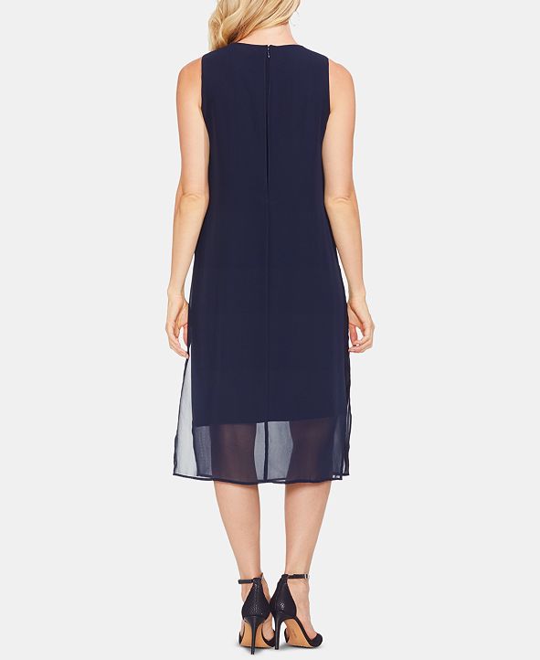 Vince Camuto Chiffon Embellished Dress