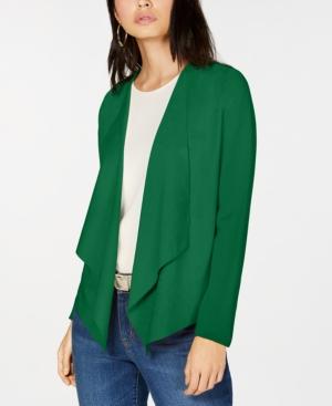 I.n.c. Open-Front Moleskin Cardigan Top - TopLine Fashion Lounge