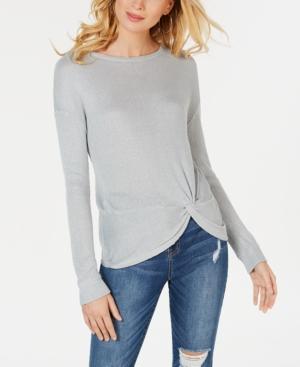 I.n.c. Long-Sleeve Twist Front Top - TopLine Fashion Lounge