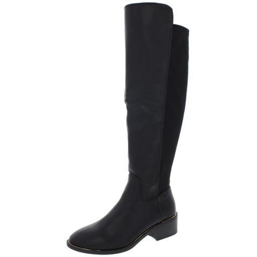 Material Girl Women's Darcell Faux Leather Knee High Boots - TopLine Fashion Lounge