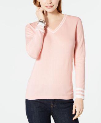 Tommy Hilfiger Cotton V-Neck Sweater - TopLine Fashion Lounge