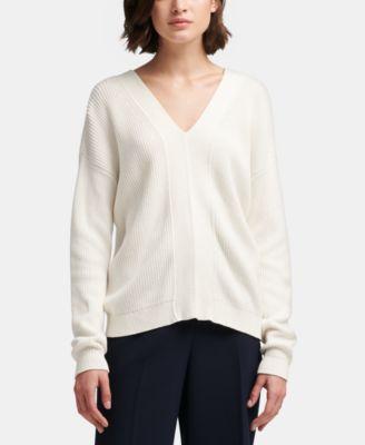 L/S V-NECK PO W/ LACING - TopLine Fashion Lounge