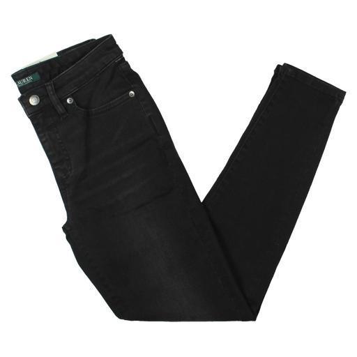 RALPH LAUREN Womens Black Straight leg Jeans - TopLine Fashion Lounge