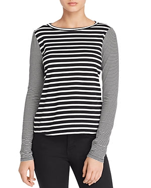 LA VIE REBECCA TAYLOR Stripe Jersey Tee