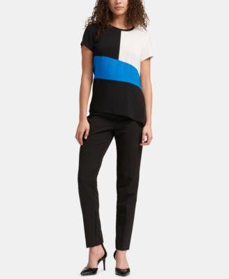 S/S CREW NECK COLORBLOCK - TopLine Fashion Lounge