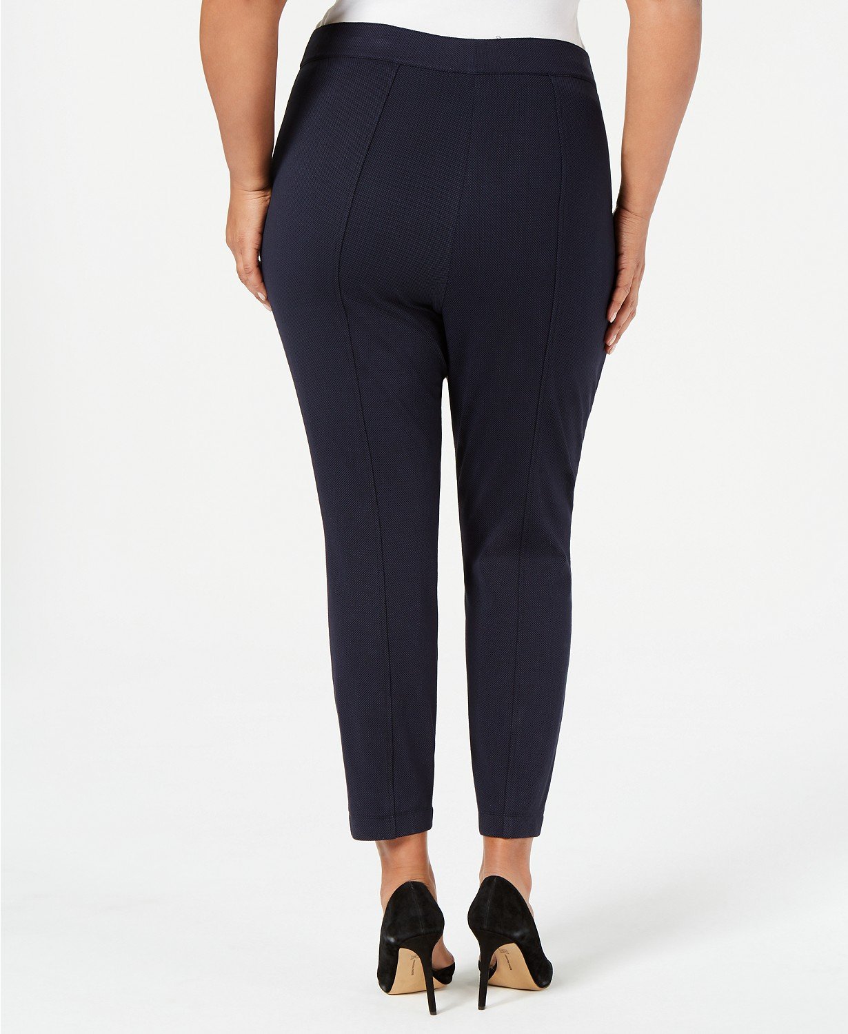 Anne Klein Women's Gauguin/anne Black Plus Size Pull-on Dress Pants 1x Tedo - TopLine Fashion Lounge