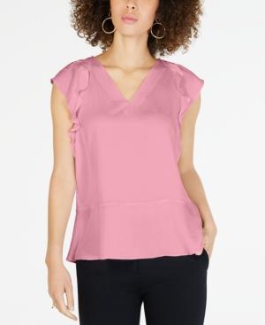 Michael Michael Kors Flounce-Sleeve Top, in Regular & Petite Sizes - TopLine Fashion Lounge