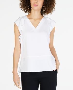 Michael Michael Kors Flounce-Sleeve Top, in Regular & Petite Sizes - TopLine Fashion Lounge