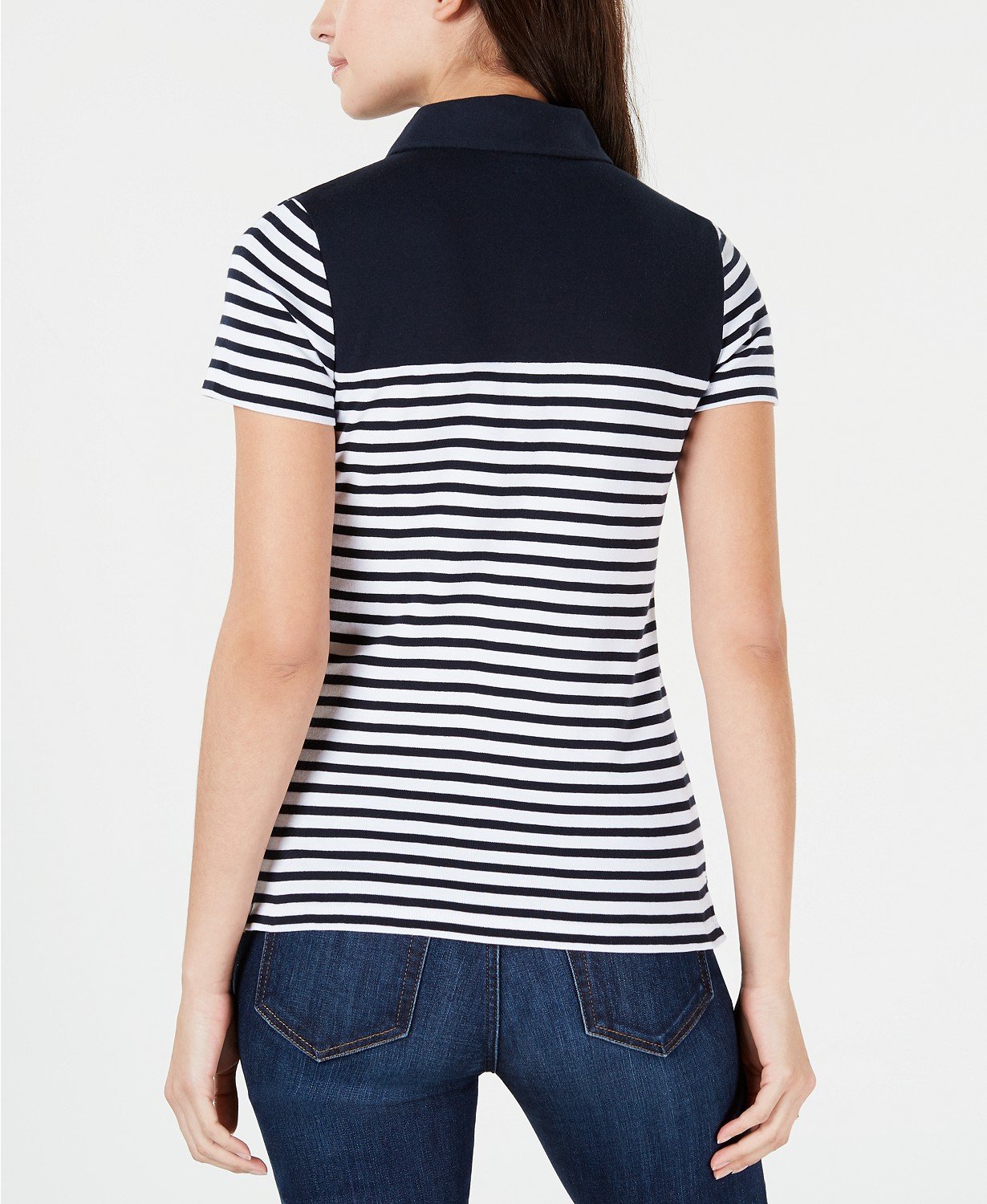 Tommy Hilfiger Striped Colorblocked Polo Shirt - TopLine Fashion Lounge