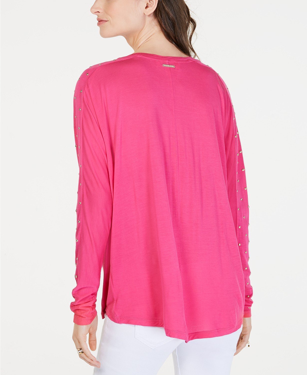 Michael Michael Kors Ladies Studded-sleeve Top - TopLine Fashion Lounge