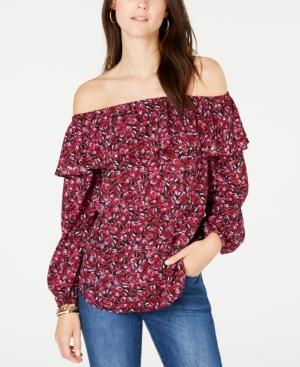 Michael Michael Kors Ruffled Off-The-Shoulder Top - TopLine Fashion Lounge