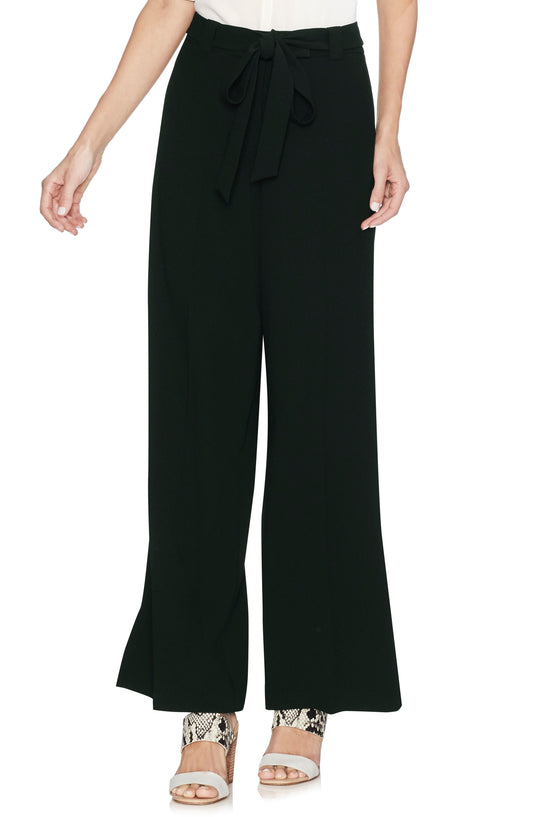 VINCE CAMUTO Parisian Crepe Belted Wide Leg Pants