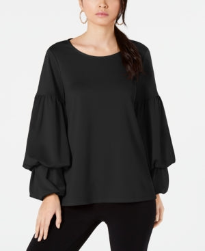 Alfani Double Bubble-Sleeve Top