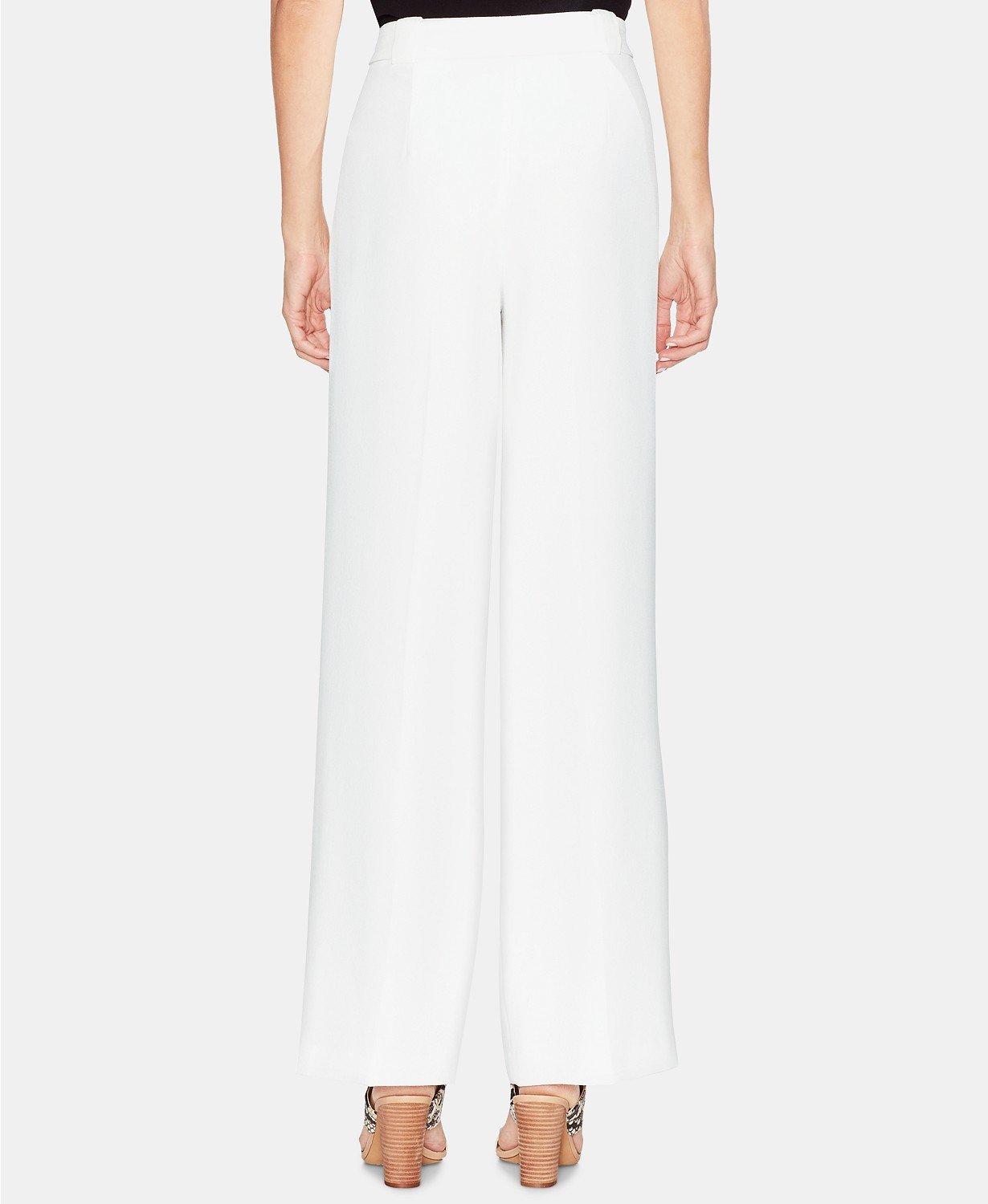 Women's Vince Camuto Parisian Crepe Belted Wide Leg Pants - TopLine Fashion Lounge