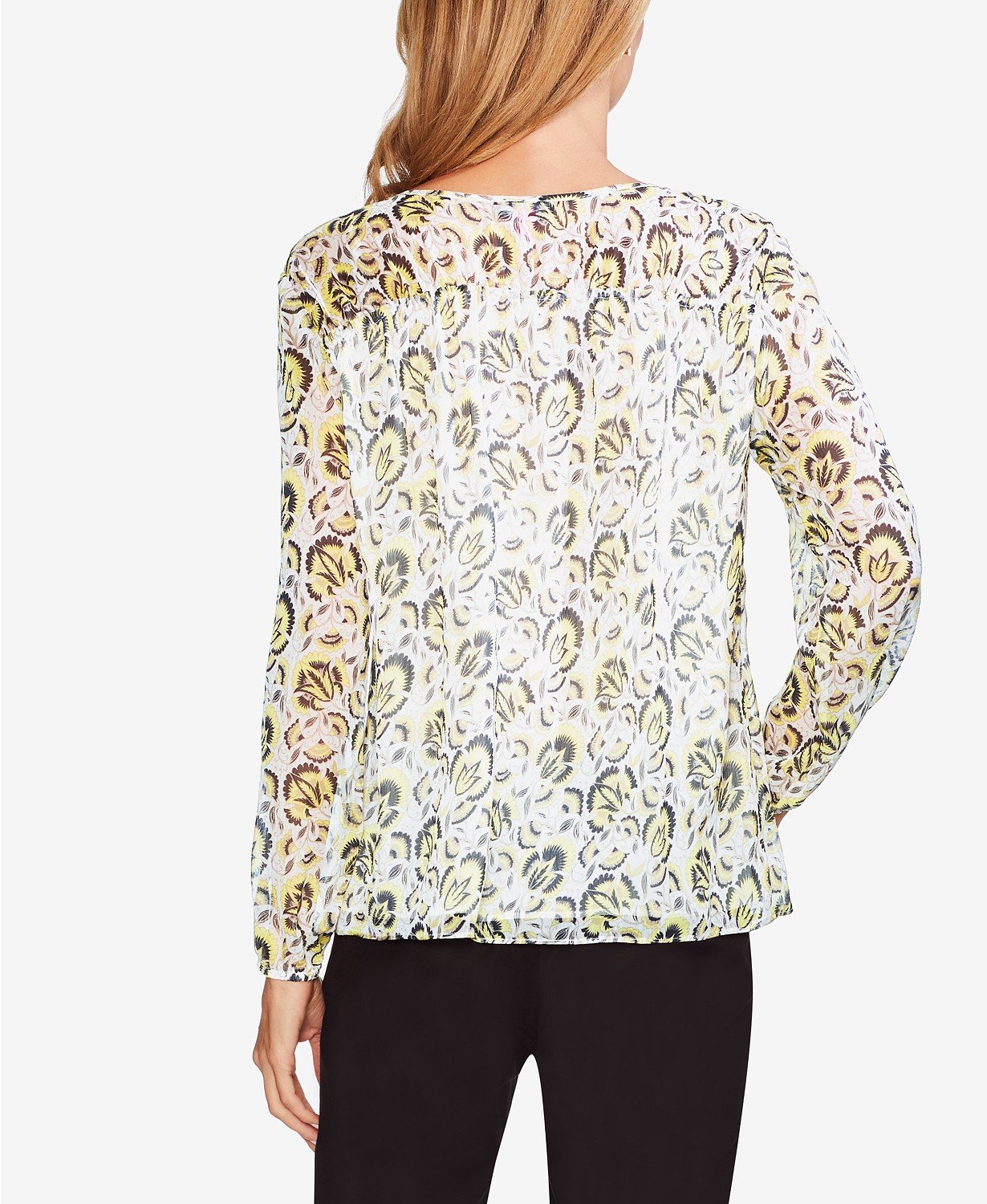 Vince Camuto Printed Mesh Top - TopLine Fashion Lounge