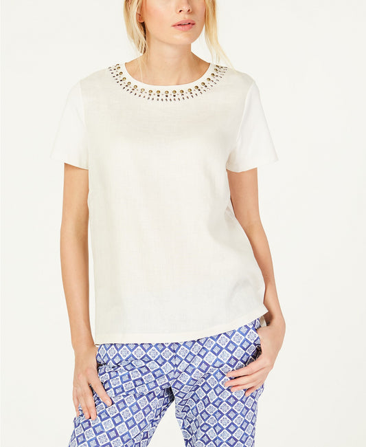 Weekend Max Mara Beaded-Neck Top