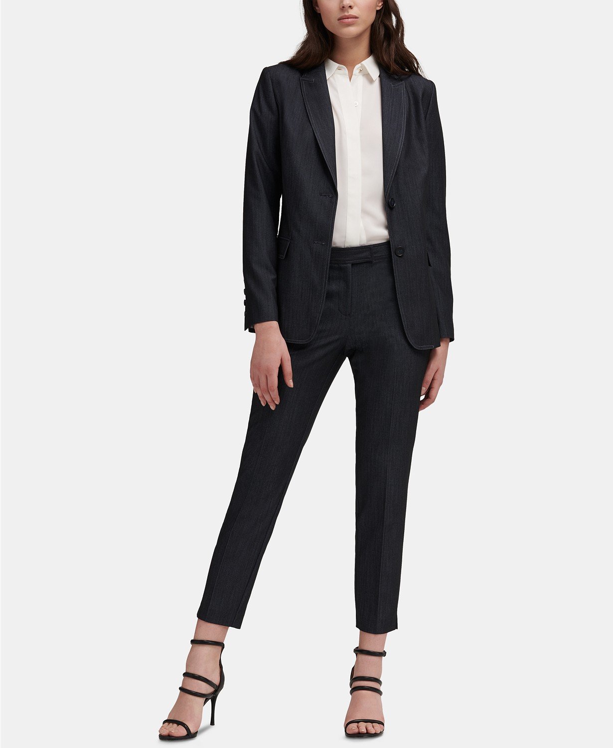DKNY Womens Suit Separate Professional Two-Button Blazer - TopLine Fashion Lounge