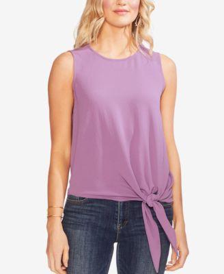 Vince Camuto Sleeveless Tie-Hem Top - TopLine Fashion Lounge