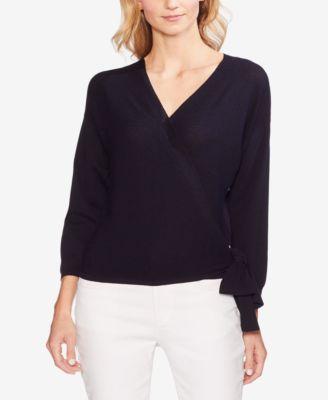 Vince Camuto Ribbed Wrap Sweater - TopLine Fashion Lounge