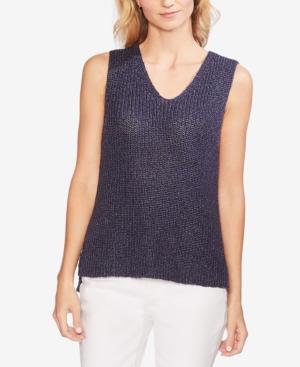 Vince Camuto Speckled Shiny Sleeveless Knit Top - TopLine Fashion Lounge